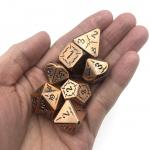 Odorless Anti Wear Metal Dnd Dice Portable Size 16mm-22mm Black And White for sale