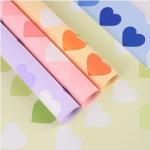 Waterproof Rose Bouquet Wrapping Paper in Neon Love Colors DIY Craft Material for sale