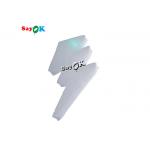 2m 6.6ft White Led Inflatable Lightning Model For Pub Music Event Decoration for sale