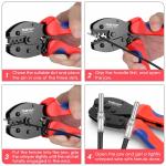 Practical Ergonomic MC4 Crimping Tool Kit , Portable MC4 Connector Crimping Tool