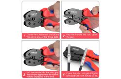 China Practical Ergonomic MC4 Crimping Tool Kit , Portable MC4 Connector Crimping Tool supplier