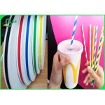 Food Grade Ink Printed Paper For Drinking Straws 60gsm Last Long Time for sale