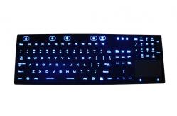 China Washable Silicone Keyboard Industrial With Numeric Keypad Backlight supplier