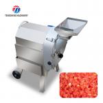 Stainless Steel Eggplant Slicer Machine , Commercial Onion Dicer Machine for sale