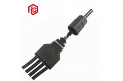 China Rohs Nylon Waterproof Circular Connector 3 Pin Screw Lighting Strip supplier