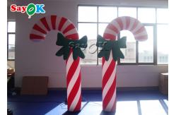 China 2m  Inflatable Arch Christmas Crutches With Led Light supplier