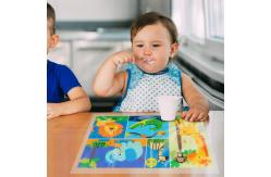 China Clear / Printed Reusable Plastic Tablecloth Heat Seal For Children supplier