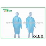 non-toxic and non-irritating Disposable Lab Coat With Zip Closure And Shirt Collar for factory for sale