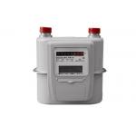 Anti Theft Intelligent Gas Meter , IC Card Prepayment Gas Smart Meter With Steel Case for sale