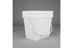 China 1 Gallon 3.5L Plastic Square Pail With Lid Excellent Seal Ability supplier