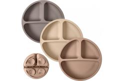 China Heatproof Sturdy Silicone Dinnerware Set Suction Bowl With Spoon supplier