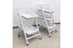 China Endoscopy Cart With 2 Trays Mobile Endoscope Trolley For Clinics Hospitals supplier