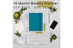 China Pacific Green Vertical Weekly Planner 2023 2024 With Hourly Schedule supplier