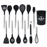 Silicone Kitchen Cooking Utensils Set With Holder Silicone Cooking Utensils Set For Nonstick Cookware Kitchen Tools Set for sale