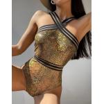 Sexy One Piece Womens Swim Suits Backless Tight Push Up One Piece Swimsuit for sale