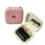 9*8*4cm Lipstick Clutch Bag , ISO9001 Small Makeup Bag With Mirror for sale