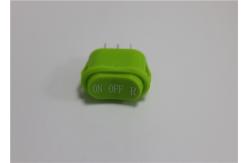 China Oval Shaped Waterproof Mini Rocker Switch , Green Rocker Switch 10a 250v supplier