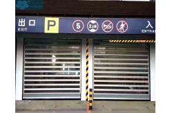 China Transparent 1.5m/S 4500mm Width High Speed Roll Up Doors supplier