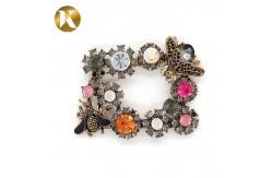 China Bee Shape Popular Crystal Shoe Buckles 65mm*50mm Size Fashion Style supplier