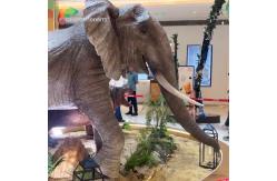 China Animatronic Animal Replicas Animatronic Elephant For Theme Park Decoration supplier