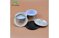 China Custom Metal Ring Pull Cannabis Tin Packaging Empty Tuna Fish Tin Can supplier