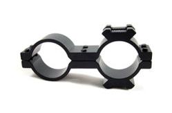 China Black Tactical Flashlight Barrel Mount , Plastic Adjustable Flashlight Mount supplier