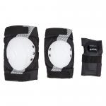 Black White Roller Skating Protective Gear Knee Pads Elbow Pads and Wrist Guards for sale
