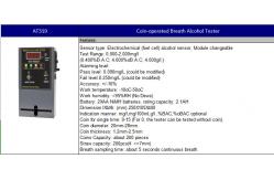China Black / White Custom Coin Operated Breathalyzer Machines For Bar Public supplier