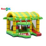 Small Multi fun Crocodile Inflatable Bounce Castle House Slide For Kid for sale