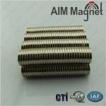 strong power small neodymium disc magnet for bracelet for sale