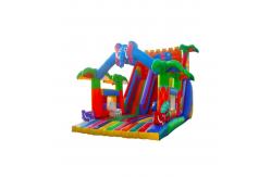 China Customizable Inflatable Slides With Animal Colorful Patterns supplier