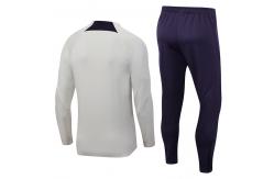 China Ivory Full Zip Football Team Tracksuits Training Kit Set supplier