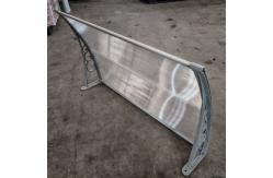 China Split Panel Polycarbonate Awning with Plastic Bracket for Easy Installation supplier