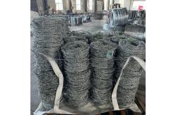 China Standard Galvanized BWG16 Double Strand Barbed Wire Fence With Handle supplier