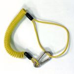 Custom Spring Plastic Coating Coiled Wire Safety Lanyard For Fall Protection for sale