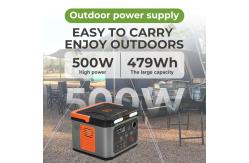 China Wireless Charging Solar Panel Powerstation Generator 500Wh For Camping supplier