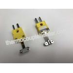 Industria Thermocouple Components / Type K Miniature Male Connector With Metal Wire Holder for sale