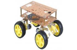 China 400mAh 4WD Robot Car Chassis With DC Motor supplier