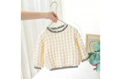 China Cotton Polyester Winter Children'S Clothing Plush Blouse White Long Sleeve Pullover supplier