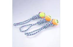 China Teeth Cleaning Pet Dog Toy , Cute Puppy Doll With Chew Rope 32CM Height supplier