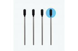China Lint Free Industrial Use Black Cleanroom Foam Swab With Grey Stick supplier