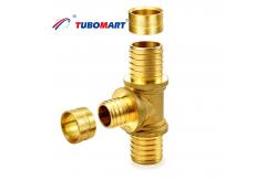 China Brass Adapter Pex Sliding Fitting 1/2 Inch Lead Free Pex Tube Fitting supplier