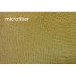 Microfiber 550gsm Yellow 150cm Width 100% Polyester Small Chenille Fabric for sale