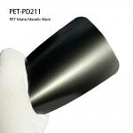 PET-PD211 PET Matte Metallic Black Car Body Vinyl Wrap 1.52*18m/Roll for sale