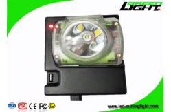 China 6800mA Waterproof Rechargeable LED Mining Headlamp 232lum 13000Lux Smart OLED Display supplier