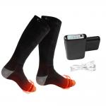 5V 4000mAh Sports Electric Heated Socks Knitted Battery Operated Socks for sale