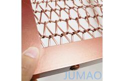 China 1x3 Copper Metal Mesh Divider Wall Partitions Cutomized supplier