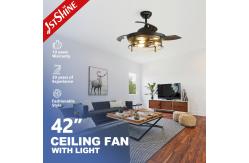China 42 inches Invisible Blade Ceiling Fan  Farmhouse Style With Light supplier