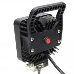 Square Tractor Spot Lights 27W LED Work Headlight IP67 With Switch