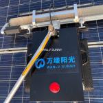 Professional Solar Panel Cleaning Machine with Crawler Chassis and Water Spray Nozzles
